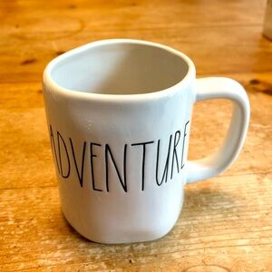 Rae Dunn White Adventure Mug
